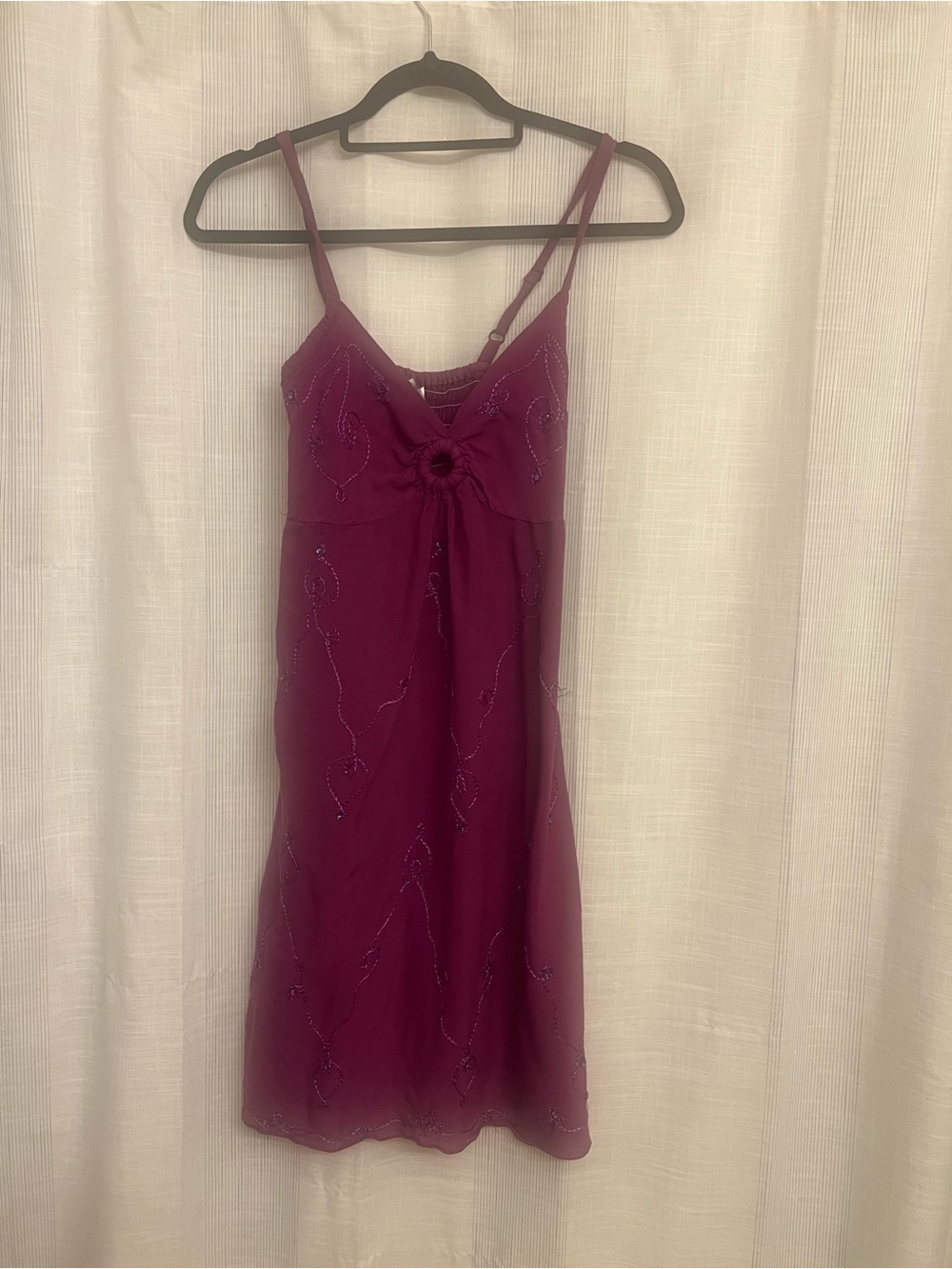 Absolutely beautiful embellished plum dress